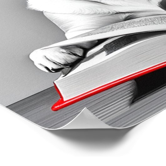 Hond Leesboek Poster (Hoek)