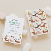 Hond Let's Pawty Verjaardag Uitnodiging 2