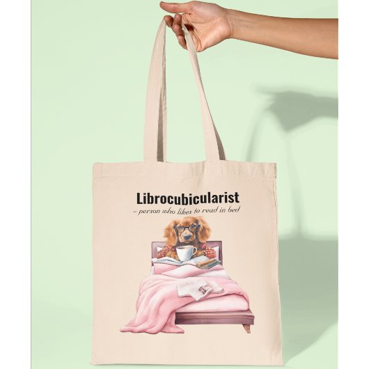 Hond lezen in bed boek tas booklovers