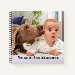 Hond Lick Baby's Ear Notitieboek