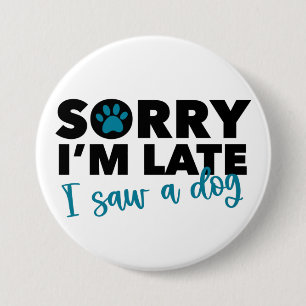Hond Liefhebber Grappige Knop Ronde Button 7,6 Cm