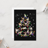 Hond Liefhebber | Labrador Kerstboom Kaart (Voorkant / Achterkant in situ)