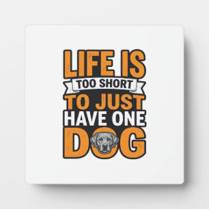 Hond Liefhebber Leven Is Te Kort Vintage T-Shirt O Fotoplaat
