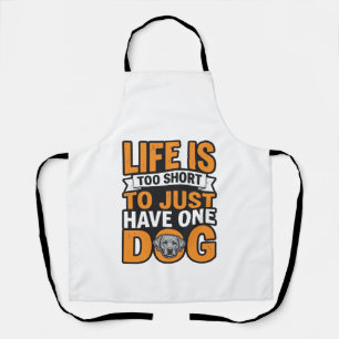 Hond Liefhebber Leven Is Te Kort Vintage T-shirt O Schort