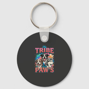 Hond Liefhebber Mijn Stam Heeft Pooten Sleutelhanger