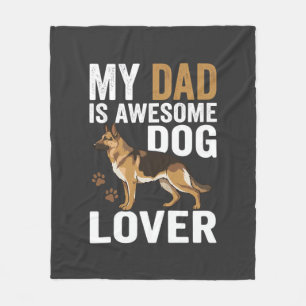 Hond Liefhebber Vader Is Geweldig Fleece Deken