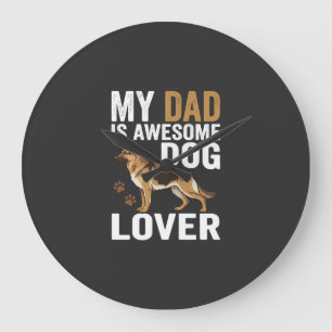 Hond Liefhebber Vader Is Geweldig Grote Klok