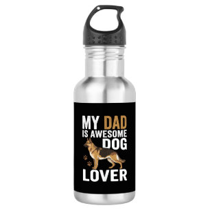 Hond Liefhebber Vader Is Geweldig Waterfles