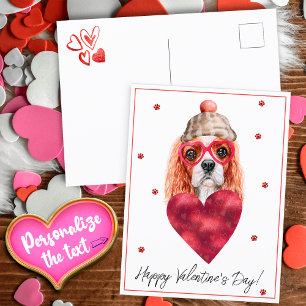 Hond Liefhebber Valentijns Cadeau Cavalier King Sp Feestdagenkaart