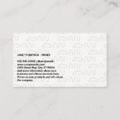 Hond Logo Patroon | Dierenservices Visitekaartje (Achterkant)