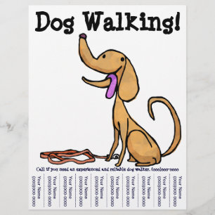 Hond loopt. Flyer