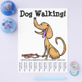 Hond loopt. Flyer (Enkel)