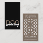 hond lopen punch kaart (Voorkant / Achterkant)