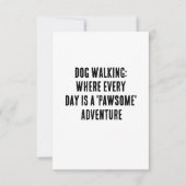 Hond lopen: waar elke dag een 'pessimistische' adv bedankkaart (Voorkant)