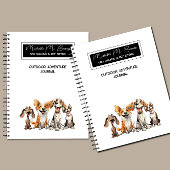 Hond lopen zitten in outdoor avontuur journaal notitieboek