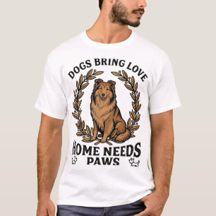 Hond Love Shirt Vintage Gravure Laurel Design (2)