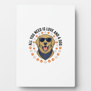 Hond Love Vintage Retriever Pootafdruk Shirt Ontwe Fotoplaat