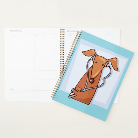 Hond Luisteren naar Muziek Grappige Hoofdtelefoon Planner (Display)