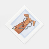 Hond Luisteren naar Muziek Grappige Hoofdtelefoon  Servet (Hoek)