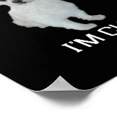 Hond Maltees Schattig Maltees Hond Grappig Quote P Poster (Hoek)