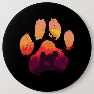 Hond Maltese Poot Maltese Shih Tzu Hond Mam Papa M Ronde Button 6,0 Cm