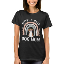Hond Mam Boho Rainbow T-shirt
