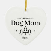 Hond Mam Eerste Kerstmis Ornament (Voorkant)