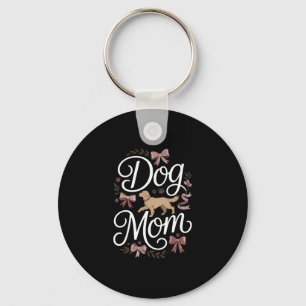 Hond Mam Elegante Coquette Golden Retriever Design Sleutelhanger