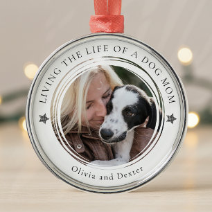 Hond Mam Foto Keepsake gepersonaliseerd Metalen Ornament