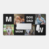 Hond Mam Hond Papa Custom Foto Collage Bureaumat (Keyboard & Muis)
