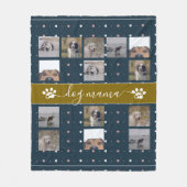 Hond Mama, 5 Foto Fleece Deken (Voorkant)