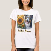 Hond Mama Border Collie T-shirt (Voorkant)