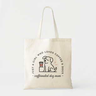 Hond mama grappige koffie liefhebbers citaten esth tote bag