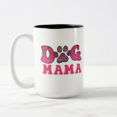 Hond Mama-Pet-Funny Tweekleurige Koffiemok (Links)