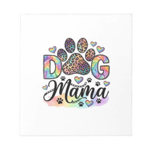 Hond Mama Poot Luipaard Regenboog Waterverf Harten Notitieblok