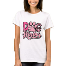 Hond Mama Schattig Roze Pootafdruk & Luipaardprint