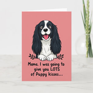 Hond Mama Veel Kusjes Kaart