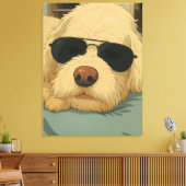 Hond Max Canvas Afdruk (Insitu (Woonkamer))