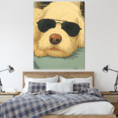 Hond Max Canvas Afdruk (Insitu (Slaapkamer))
