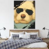 Hond Max Canvas Afdruk (Insitu (Slaapkamer))
