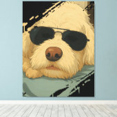Hond Max Canvas Afdruk (Insitu (Houten vloer))