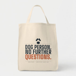 Hond Mens. Geen Verdere Vragen. | Grappige Hond To Tote Bag