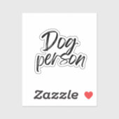 Hond Mens Sticker (Vel)
