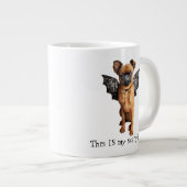 hond met bakboord extra grote beker (Voorkant rechts)