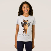 hond met bakboord t-shirt (Voorkant volledig)