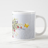 Hond met boom in sneeuw extra grote beker (Rechts)