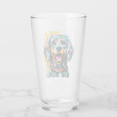 Hond met Bril Glas (Achterkant)