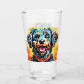 Hond met Bril Glas (Achterkant)