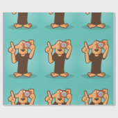 Hond met camera cadeaupapier (Vlak)