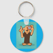 Hond met camera sleutelhanger (Achterkant)